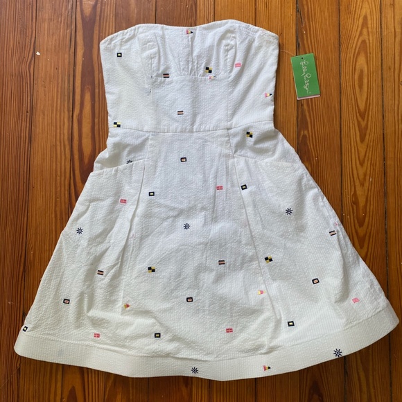 Lilly Pulitzer Blossom Dress Regatta NWT** FLAWED